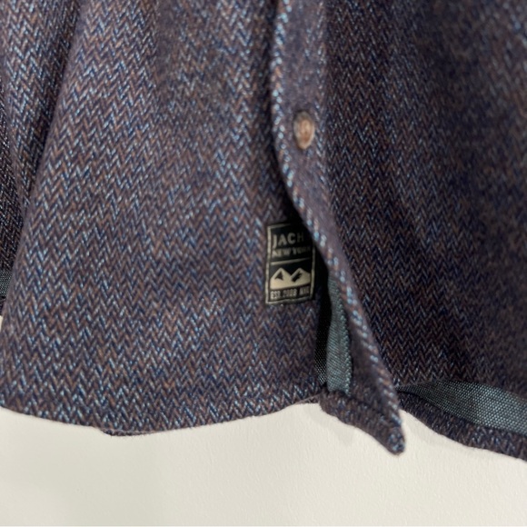 Jachs Outdoor Button Up Shirt Jacket XL Corduroy Cozy Fleece Blue - Picture 7 of 15